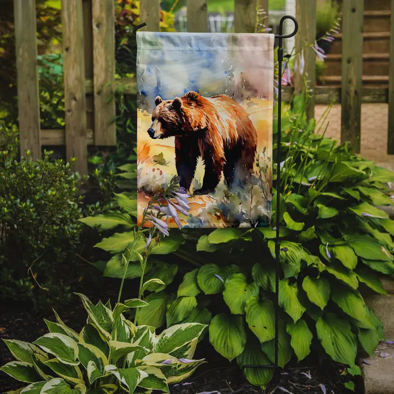 Grizzly Bear Garden Flag Caroline's Treasures