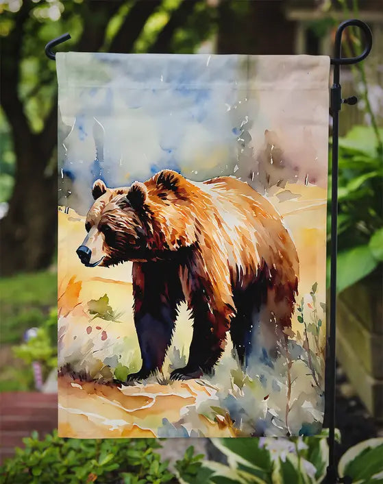 Grizzly Bear Garden Flag Caroline's Treasures