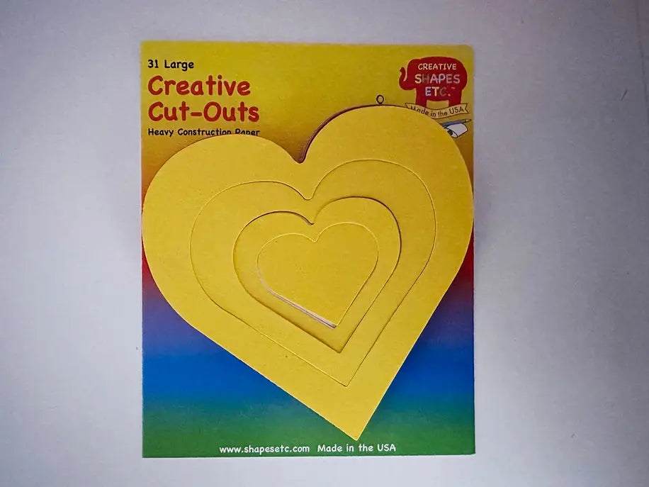 Growing Heart Large Assorted Color Cut-Out Creative Shapes