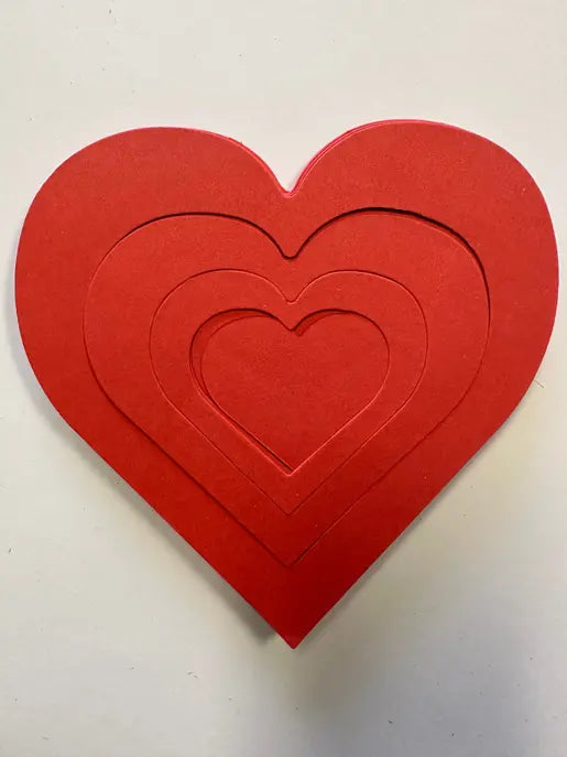 Growing Heart Large Single Color Cut-Out Creative Shapes