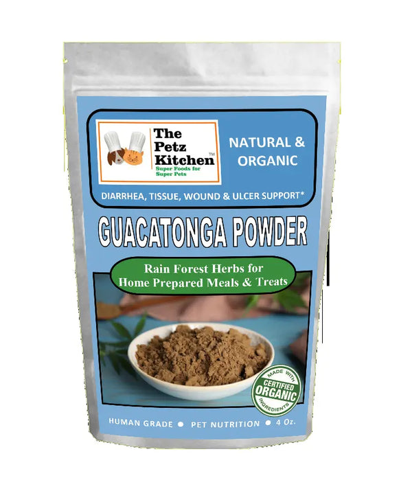 Guacatonga Powder - Diarrhea, Tissue, Wound & Ulcer Support* The Petz Kitchen Dog Cat Organic Pet Systems