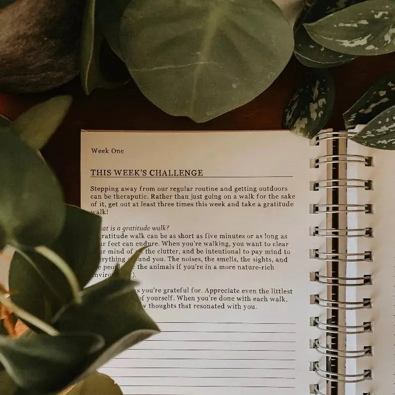 Guided Gratitude Journal - "See The Good" - Floral The Crafted Prints