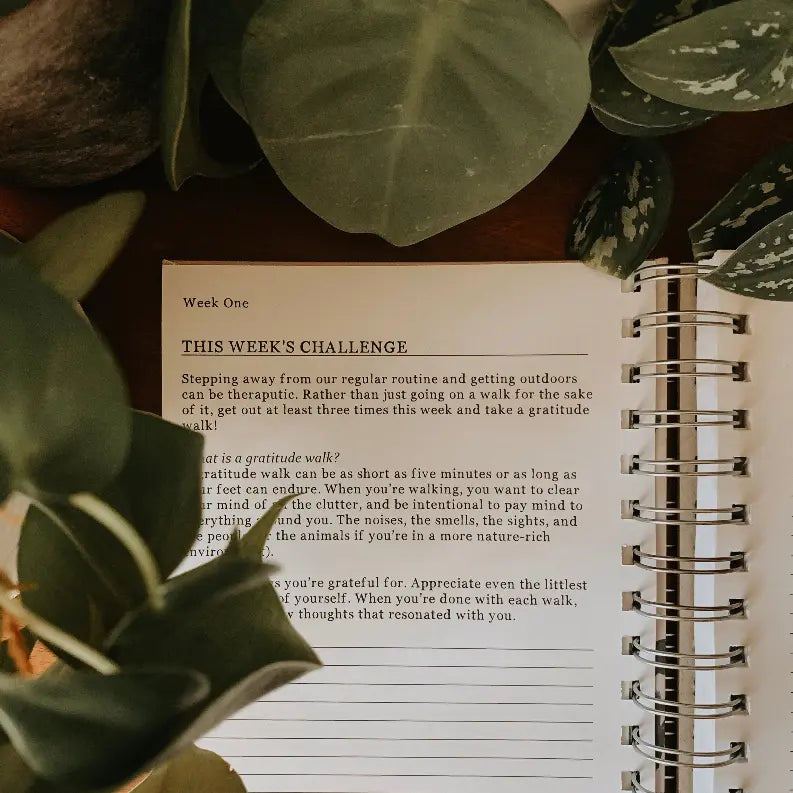 Guided Gratitude Journal - "See The Good" - Retro Floral The Crafted Prints