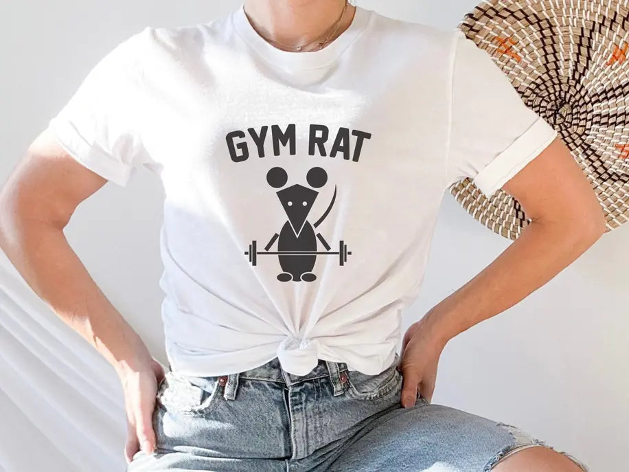 Gym Rat Funny Workout T-Shirt Stiles Tee