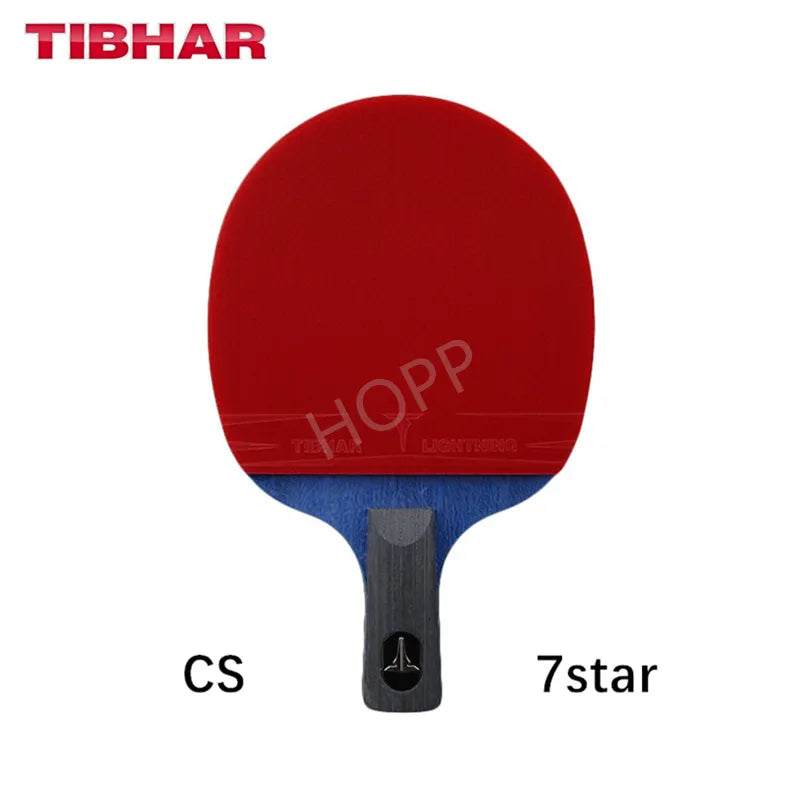 TIBHAR Table Tennis Racket 6/7/8/9 Star Sticky Rubber Pimples-in Professional Hight Quality Original TIBHAR Racket Ping Pong Bat CS 7 STAR
