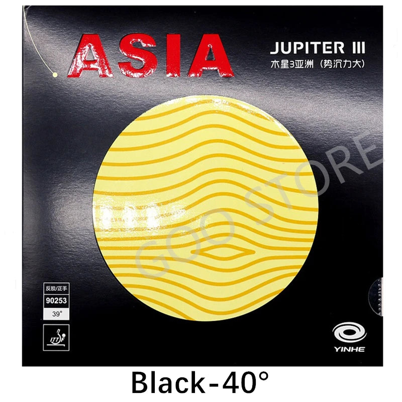 YINHE JUPITER 3 JUPITER III (Sticky, Attack & Loop, Forehand) Galaxy Table Tennis Rubber Ping Pong Sponge - Red H38