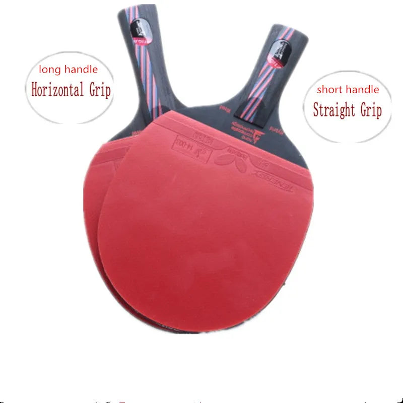 Professional Hybrid wood 9.8 table tennis racket with brand pimples in table tennis rubber FL handle CS handle ping pong bat