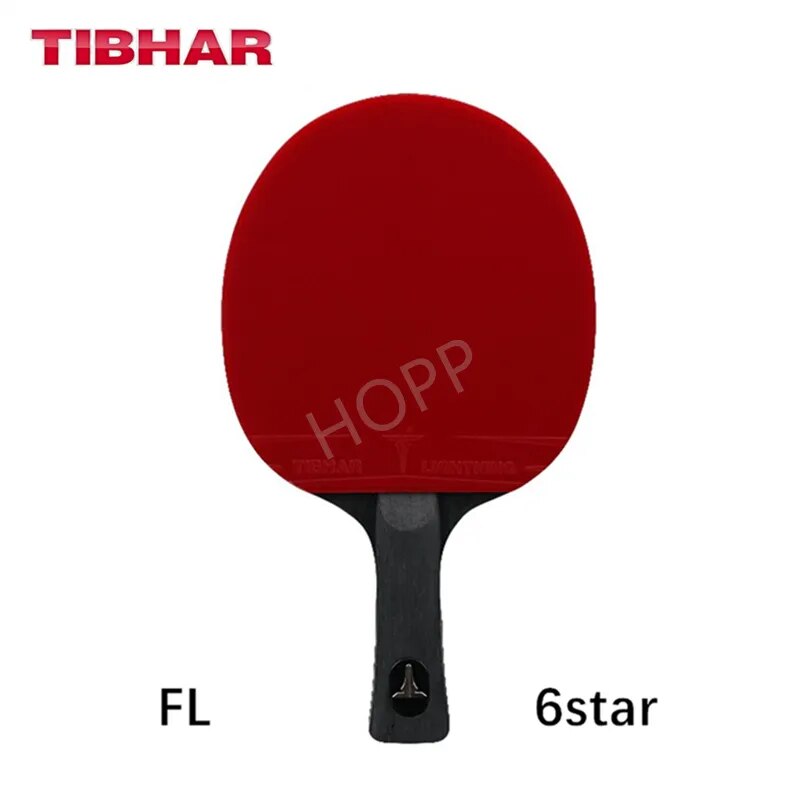 TIBHAR Table Tennis Racket 6/7/8/9 Star Sticky Rubber Pimples-in Professional Hight Quality Original TIBHAR Racket Ping Pong Bat FL 6 STAR