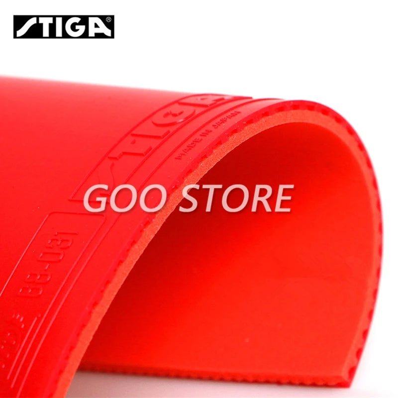 STIGA Table Tennis Rubber MANTRA M/ H Offensive Pimples in with Sponge Pips-in Ping Pong Tenis De Mesa - MANTRA-S Red