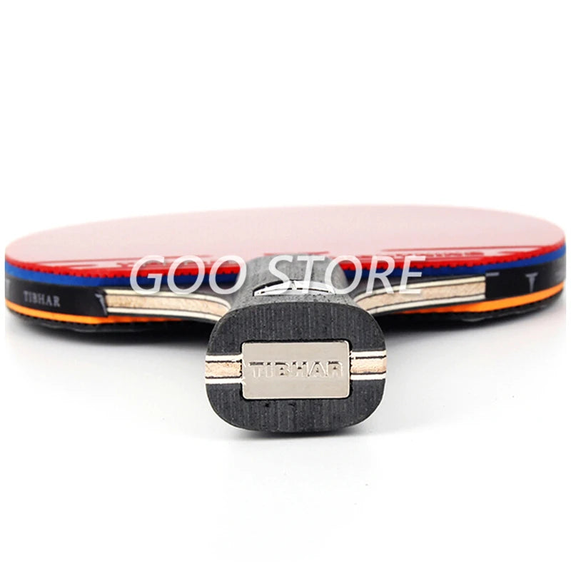 TIBHAR Table Tennis Racket 6/7/8/9 Stars All-round Pipmles in Ping Pong Rackets Blade with Sponge - 6 star FL with bag