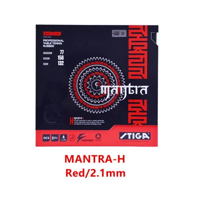 STIGA Table Tennis Rubber MANTRA M/ H Offensive Pimples in with Sponge Pips-in Ping Pong Tenis De Mesa - MANTRA-S Red