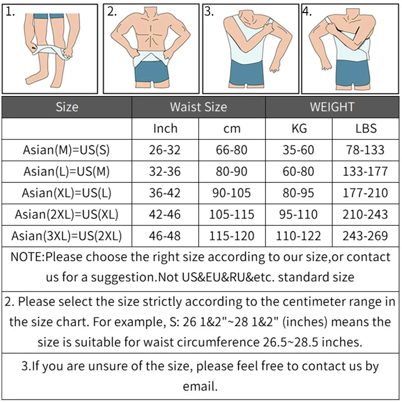 Men Slimming Body Shaper Belly Control Shapewear Man Shapers Modeling Underwear Waist Trainer Corrective Posture Vest Corset - GreatEagleInc