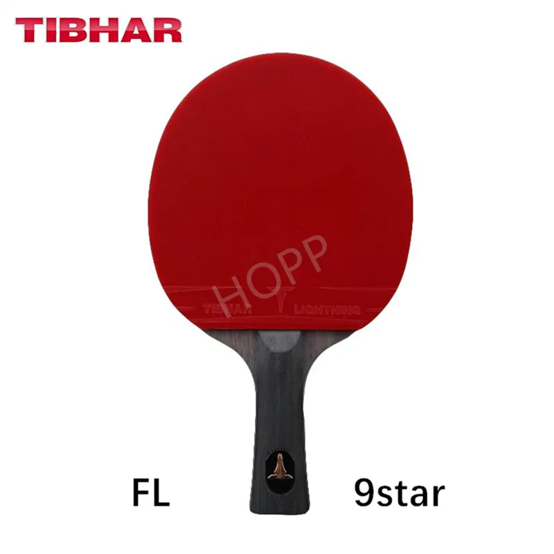 TIBHAR Table Tennis Racket 6/7/8/9 Star Sticky Rubber Pimples-in Professional Hight Quality Original TIBHAR Racket Ping Pong Bat FL 9 STAR