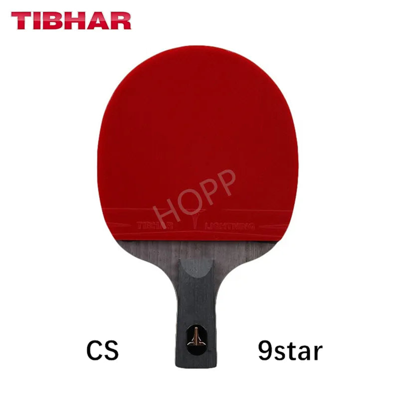 TIBHAR Table Tennis Racket 6/7/8/9 Star Sticky Rubber Pimples-in Professional Hight Quality Original TIBHAR Racket Ping Pong Bat CS 9 STAR