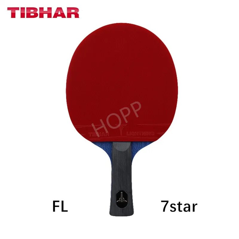 TIBHAR Table Tennis Racket 6/7/8/9 Star Sticky Rubber Pimples-in Professional Hight Quality Original TIBHAR Racket Ping Pong Bat FL 7 STAR