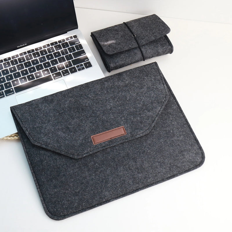 wool Felt Laptop bag Sleeve 11 12 13.3 14 15 16 Notebook Pouch Carrying Cover Macbook Air Pro M1 M2 Accessories Shockproof Women