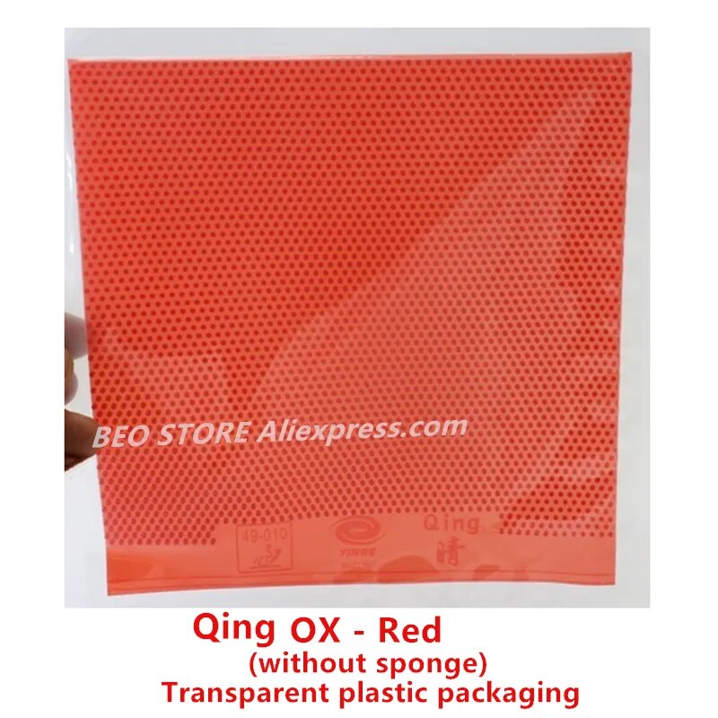 YINHE Qing Pimples Long Rubber/ OX Topsheet Galaxy pips in Table Tennis rubber ping pong sponge Red OX