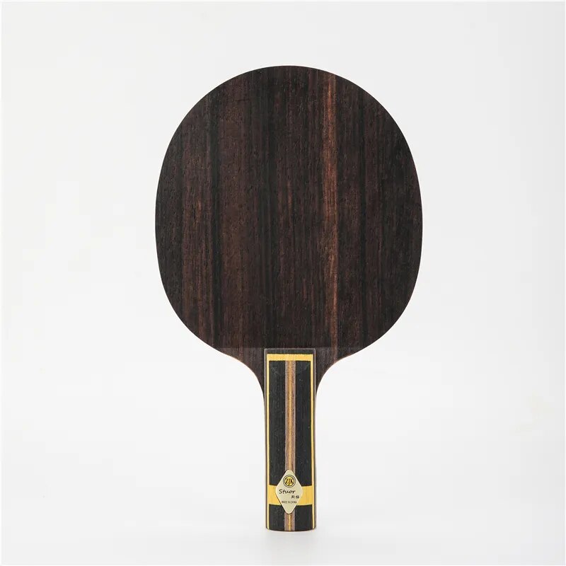 Stuor BLACK GOLD Violent Ebony Carbon ZLC built-in ALC inner Table Tennis Blade Ping Pong Racket fast attack High elasticity long handle ST