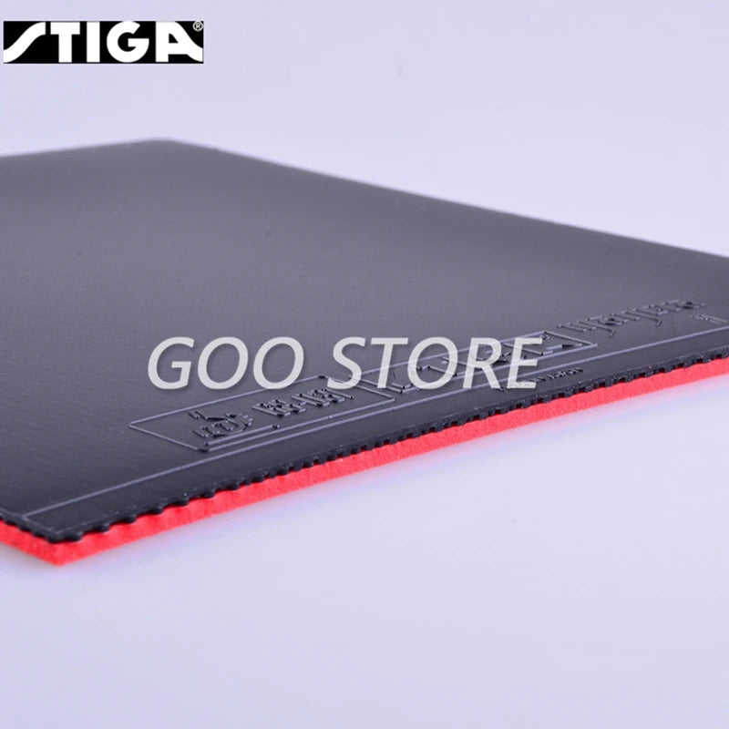 STIGA Table Tennis Rubber MANTRA M/ H Offensive Pimples in with Sponge Pips-in Ping Pong Tenis De Mesa - MANTRA-S Red