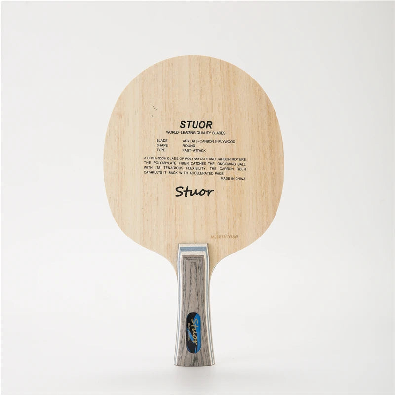 Stuor 7Ply ALC Carbon Fiber Table Tennis Blade Lightweight Ping Pong Racket Blade Table Tennis Accessories Table Tennis Bat FL WITHOUT RUBBERS