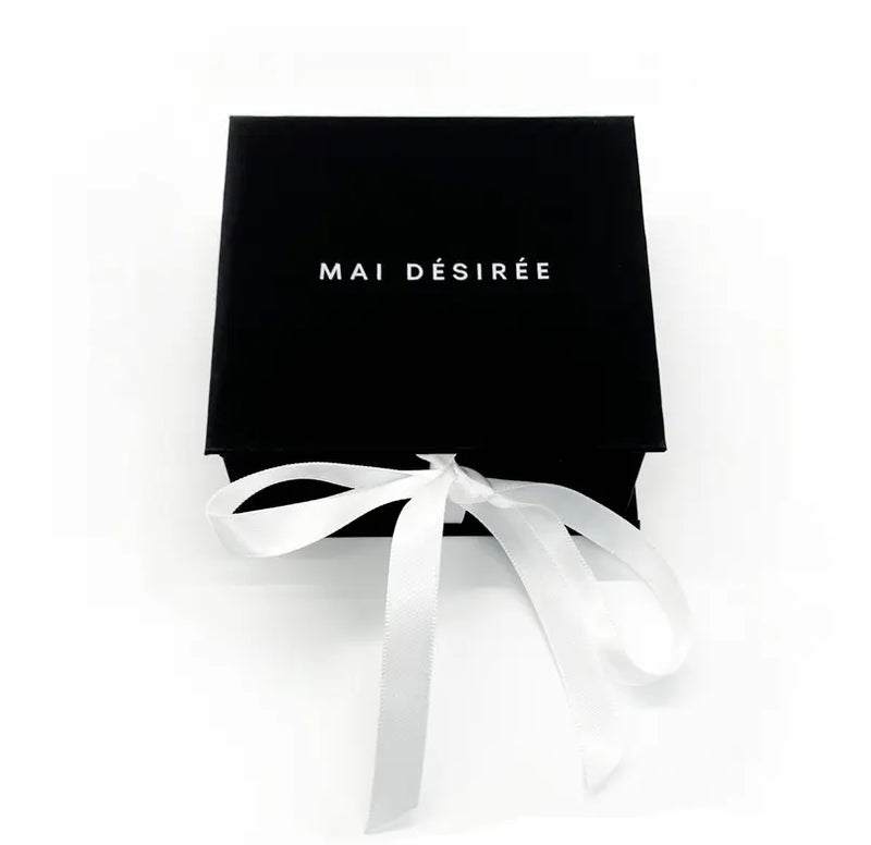 HARPER GOLD KNOT HOOP EARRINGS Mai Desiree