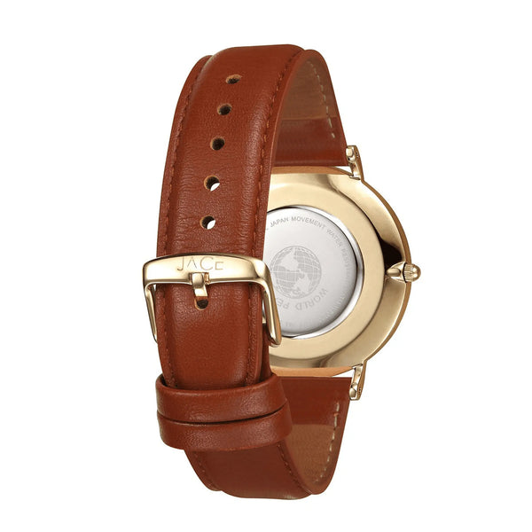 "HAVANA" MENS LEATHER BAND WATCH Lurella Cosmetics