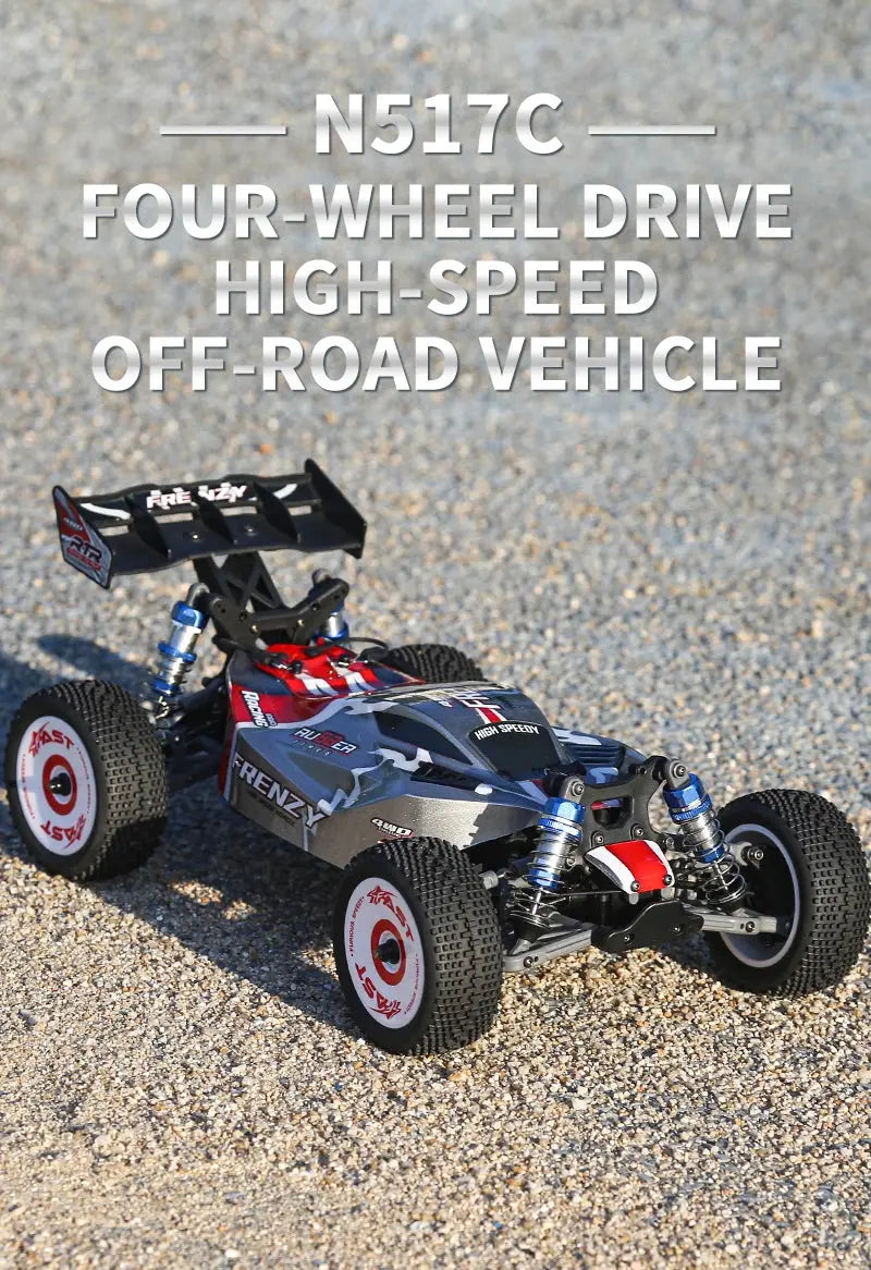 HOSHI N517C Frenzy 1/12 Scale Brushless Full Scale 4WD 70KM/H Rc Car High Speed Racing Truck Vehicle RTR 2XBATTERY Version GreatEagleInc