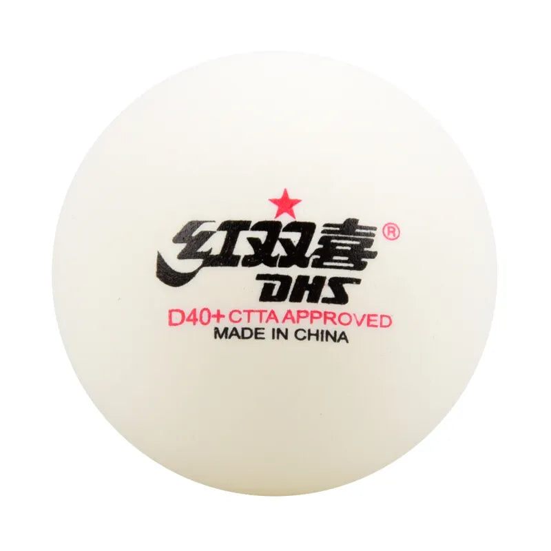 DHS Table Tennis Ball 120 Balls 1 Star D40+ Balls For Table Tennis Training ABS Seamed Poly Plastic Ping Pong Balls