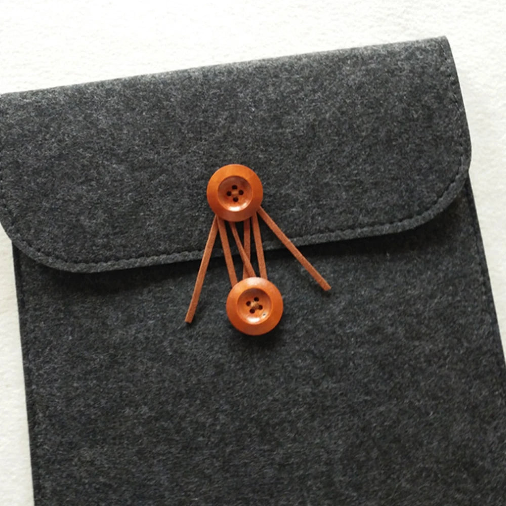 NEW Business Style Protective Woolen Felt Cover Case Anti-shock Case Bag Cover for Macbook Air Pro 11 12 13 15 Inch Laptop