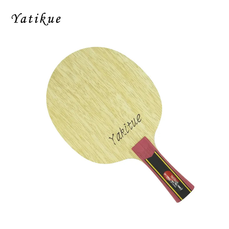 YATIKUE Professional Series Long Handle Pure Wood Ping Pong Bat Carbon Fiber Table Tennis Blade Racket