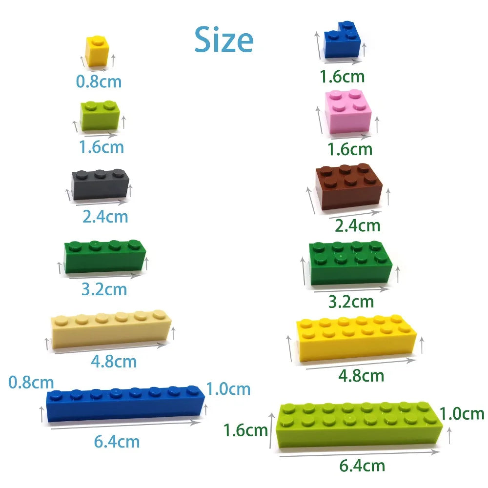 600pcs DIY Building Blocks Thin Figures Bricks Lamp 12Colors Educational Creative Size Compatible With 4037 Toys for Children - GreatEagleInc
