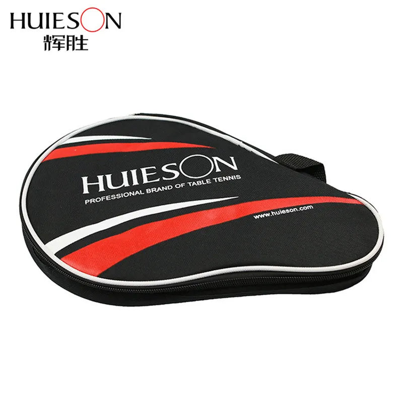 Huieson Super Size Gourd Shape Table Tennis Racket Container Bag for 2 Rackets and 3 Balls Big Capacity Table Tennis Case