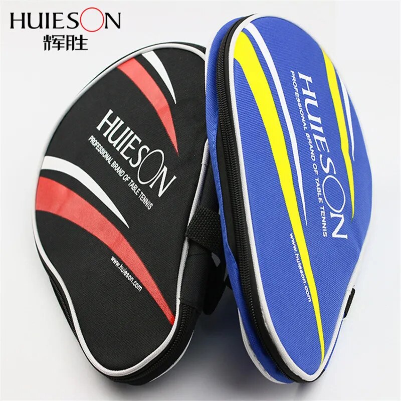 Huieson Super Size Gourd Shape Table Tennis Racket Container Bag for 2 Rackets and 3 Balls Big Capacity Table Tennis Case