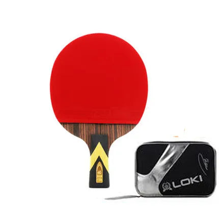 LOKI Gold Version 6 Star Table Tennis Racket Ebony Table Tennis Blade Fast Attack Ping Pong Racket Carbon Pingpong Paddle Golden Short handle