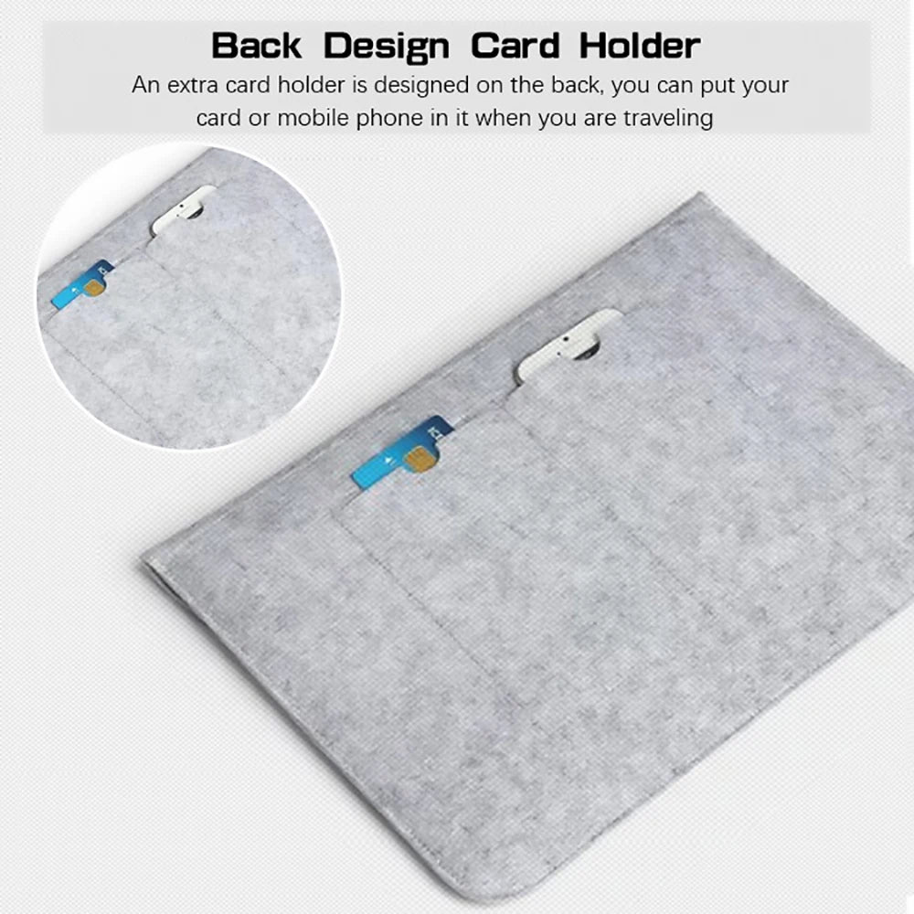 wool Felt Laptop bag Sleeve 11 12 13.3 14 15 16 Notebook Pouch Carrying Cover Macbook Air Pro M1 M2 Accessories Shockproof Women