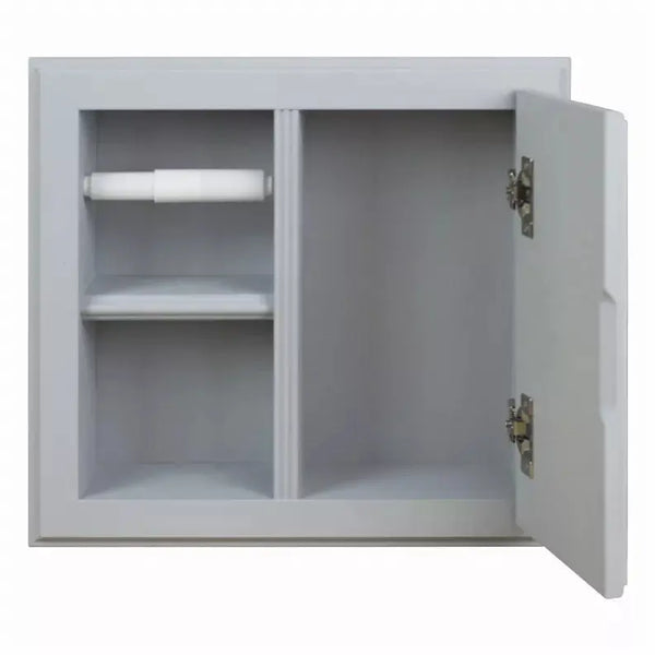 Haile Solid Wood Recessed Wood Toilet Paper Holder with Storage Cubby WG Wood Products, LLC