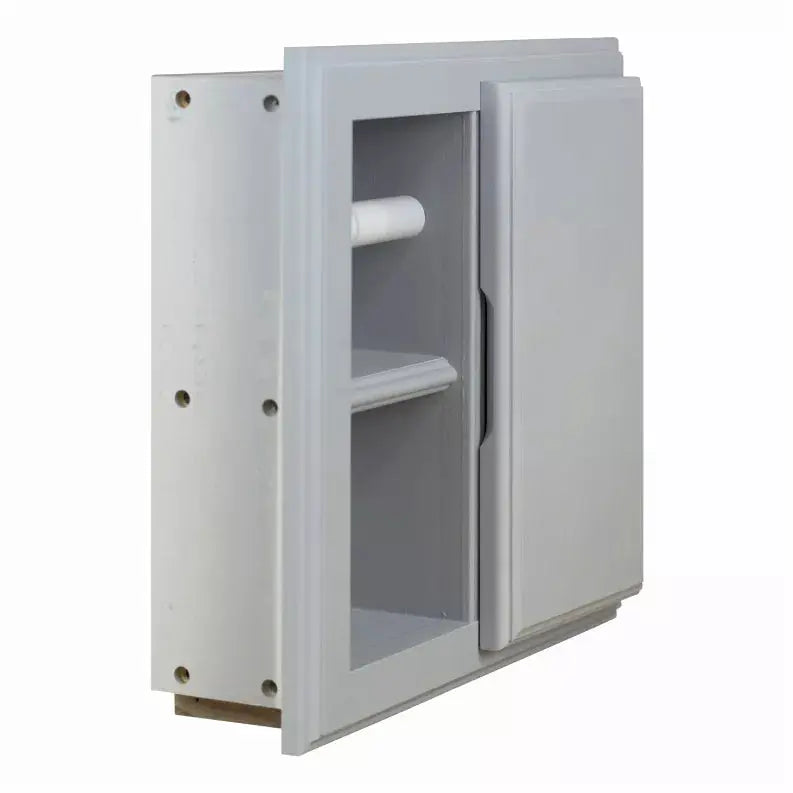 Haile Solid Wood Recessed Wood Toilet Paper Holder with Storage Cubby WG Wood Products, LLC