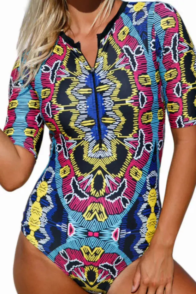 Halsey One Piece Swimsuit Stay Warm in Style