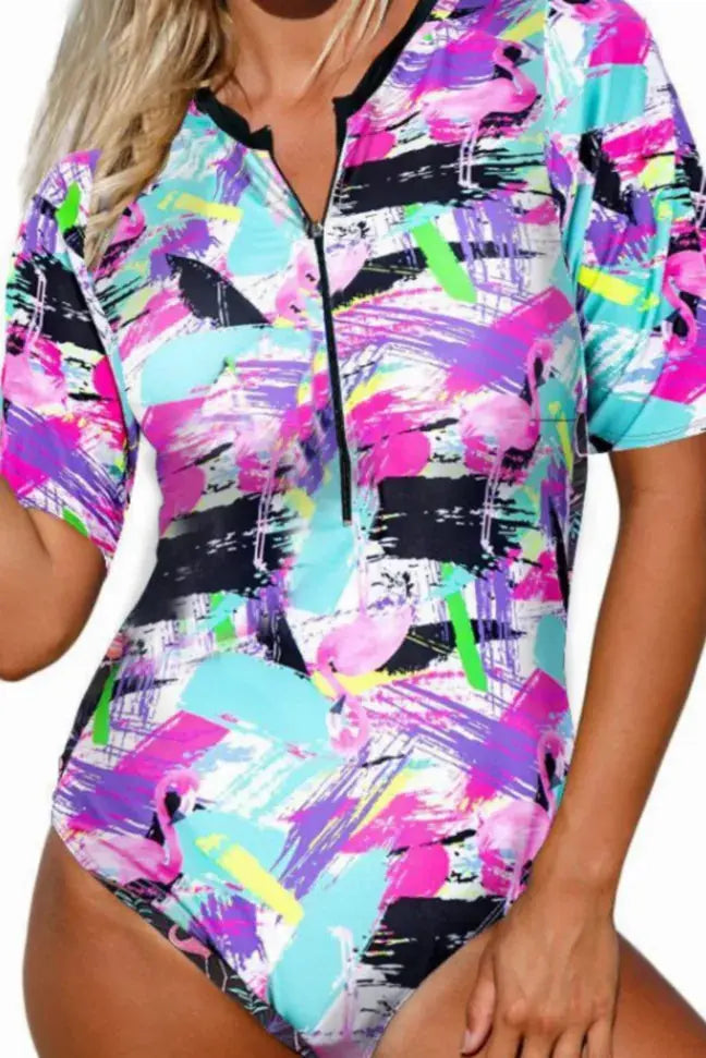 Halsey One Piece Swimsuit Stay Warm in Style