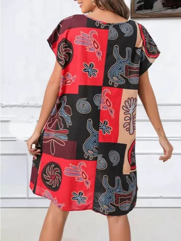 Handmade- 100% Linen Bright Dress Pawsome Pet