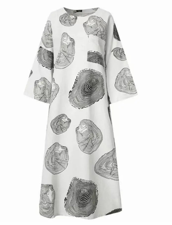 Handmade- 100% Linen Design Dress Pawsome Pet