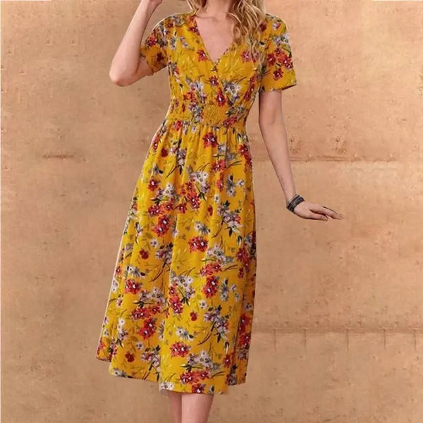 Handmade Dress - Own Design Yellow Long Dress Pawsome Pet