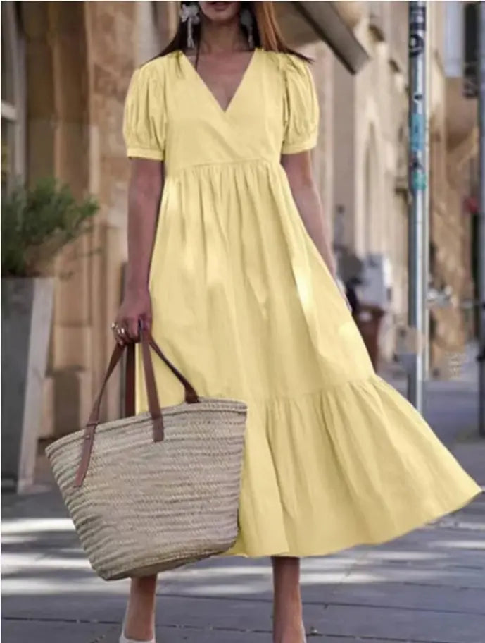 Handmade- New Design 100% Linen Wrap Dress Pawsome Pet