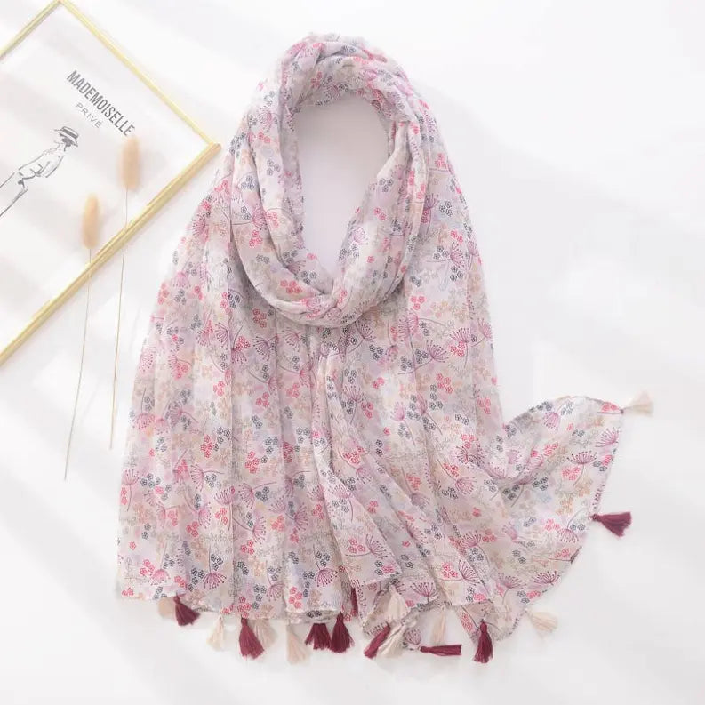 Handmade  Soft Voile Fall Scarf Pawsome Pet