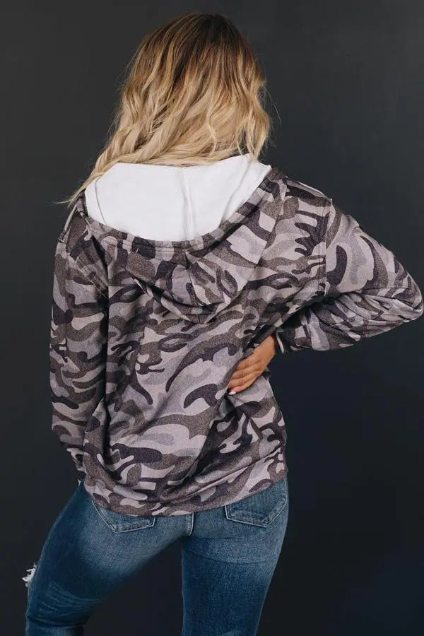 Hansen Camo Zip Up Jacket Stay Warm in Style