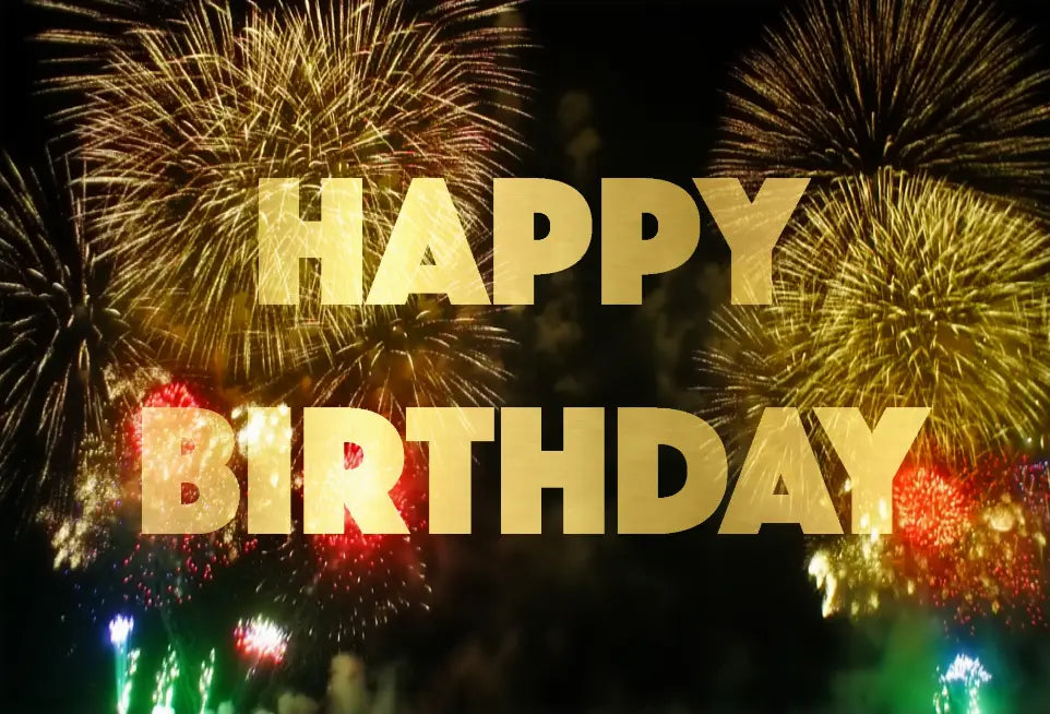 Happy Birthday Fireworks - Motion Magnet Bookmark Trenz