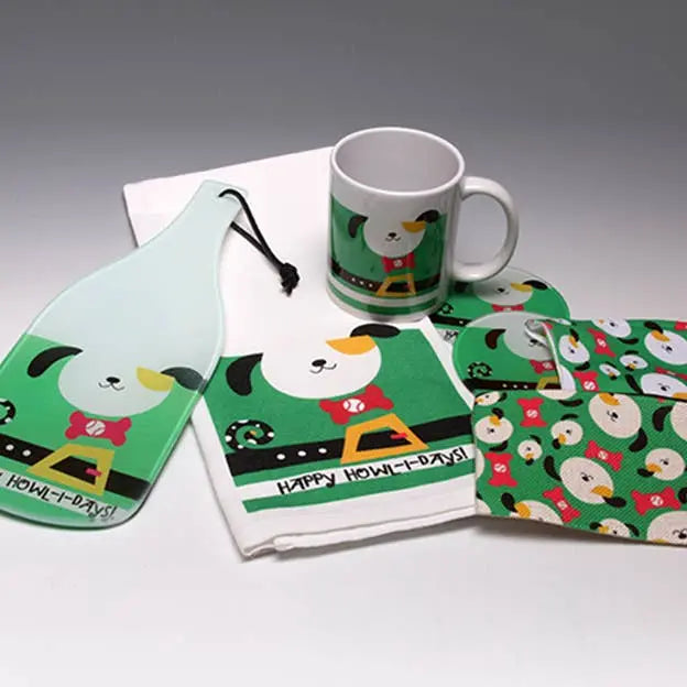 Happy Howl-idays! Holiday Cutting Board LIANE FRIED STUDIO