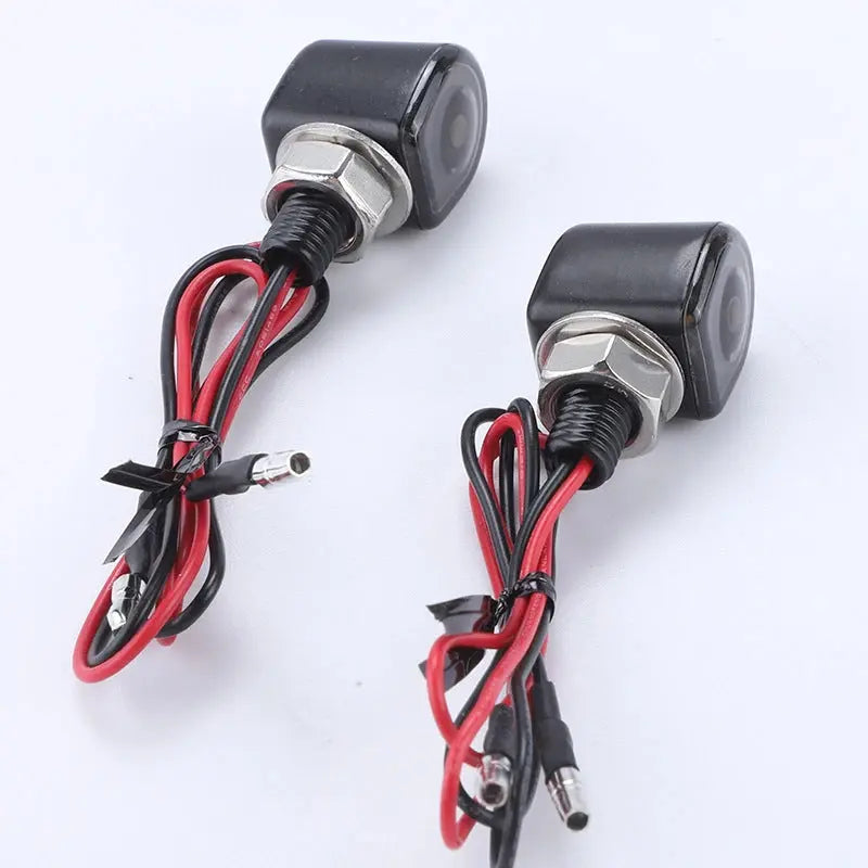 Harley Motorcycle Modified Retro Metal Led Turn Signal Hidden Finger Light Mini Direction Light 12V Indicator Light GreatEagleInc