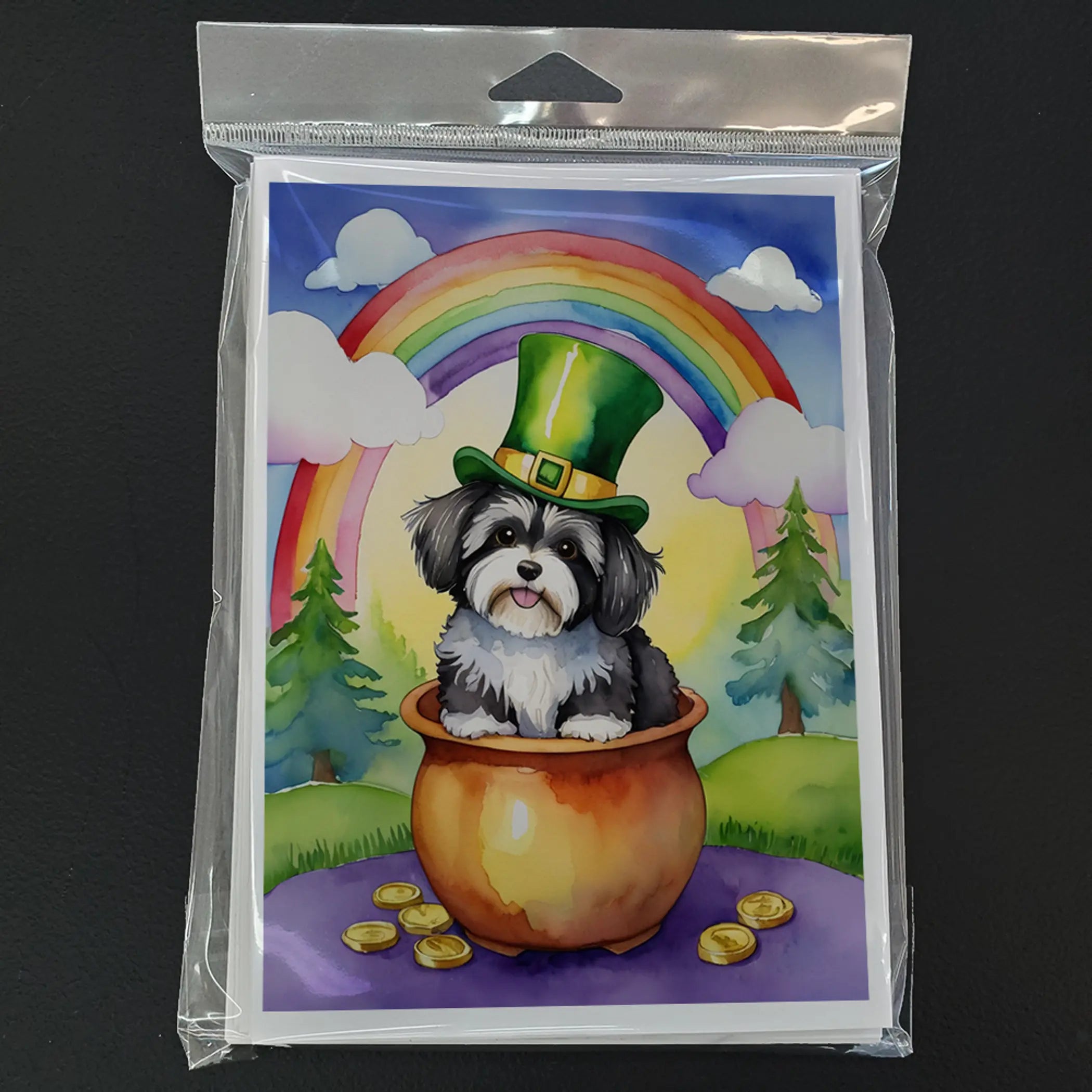 Havanese St Patrick's Day Greeting Cards Pack of 8 Caroline's Treasures
