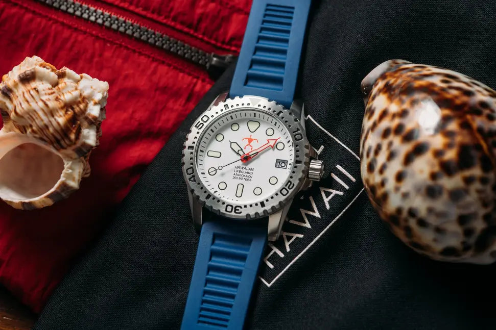 Hawaiian Lifeguard Association Dive Watch Quartz Hawaiian Lifeguard Association